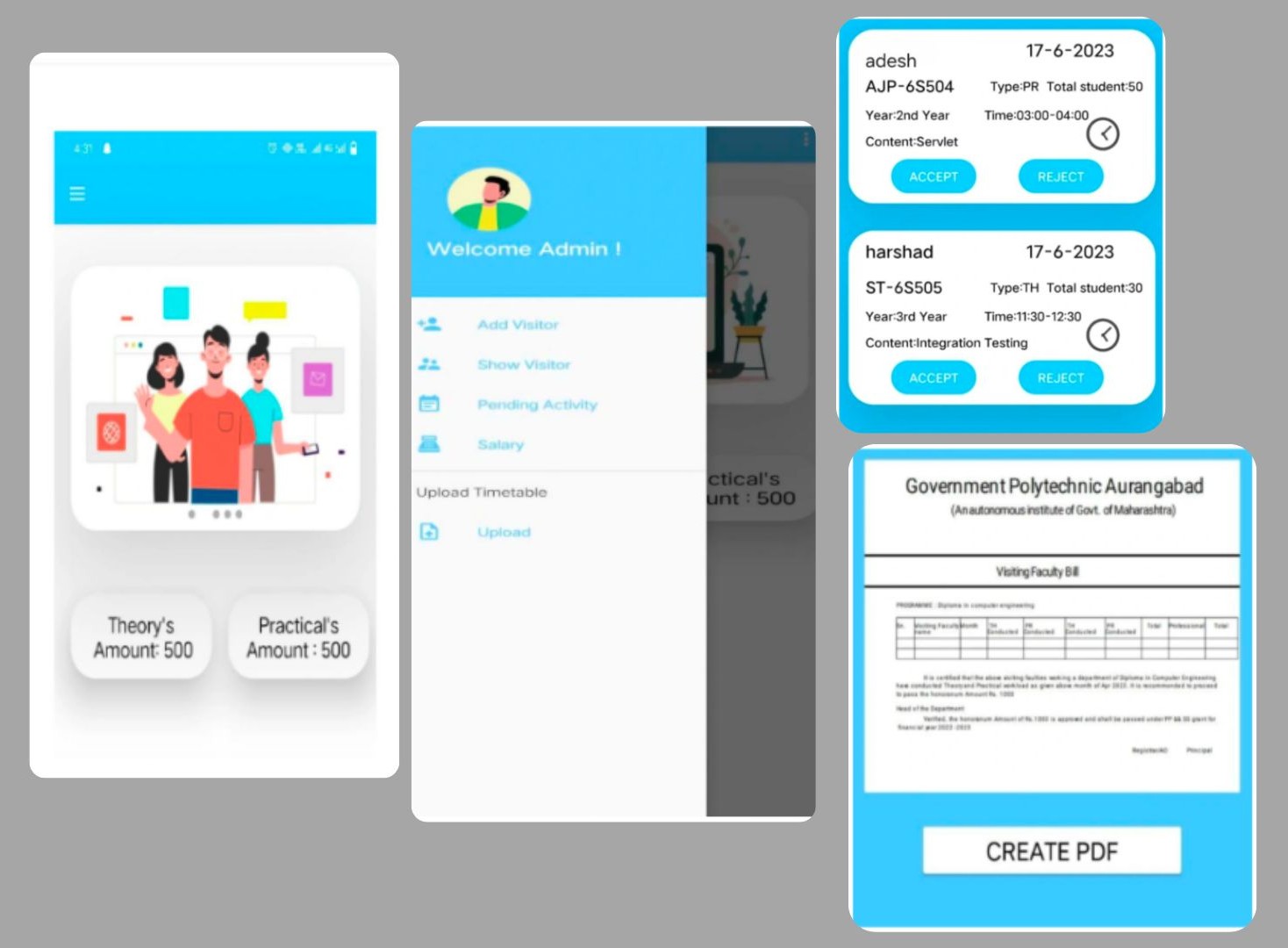 Visiting Faculty Billing App