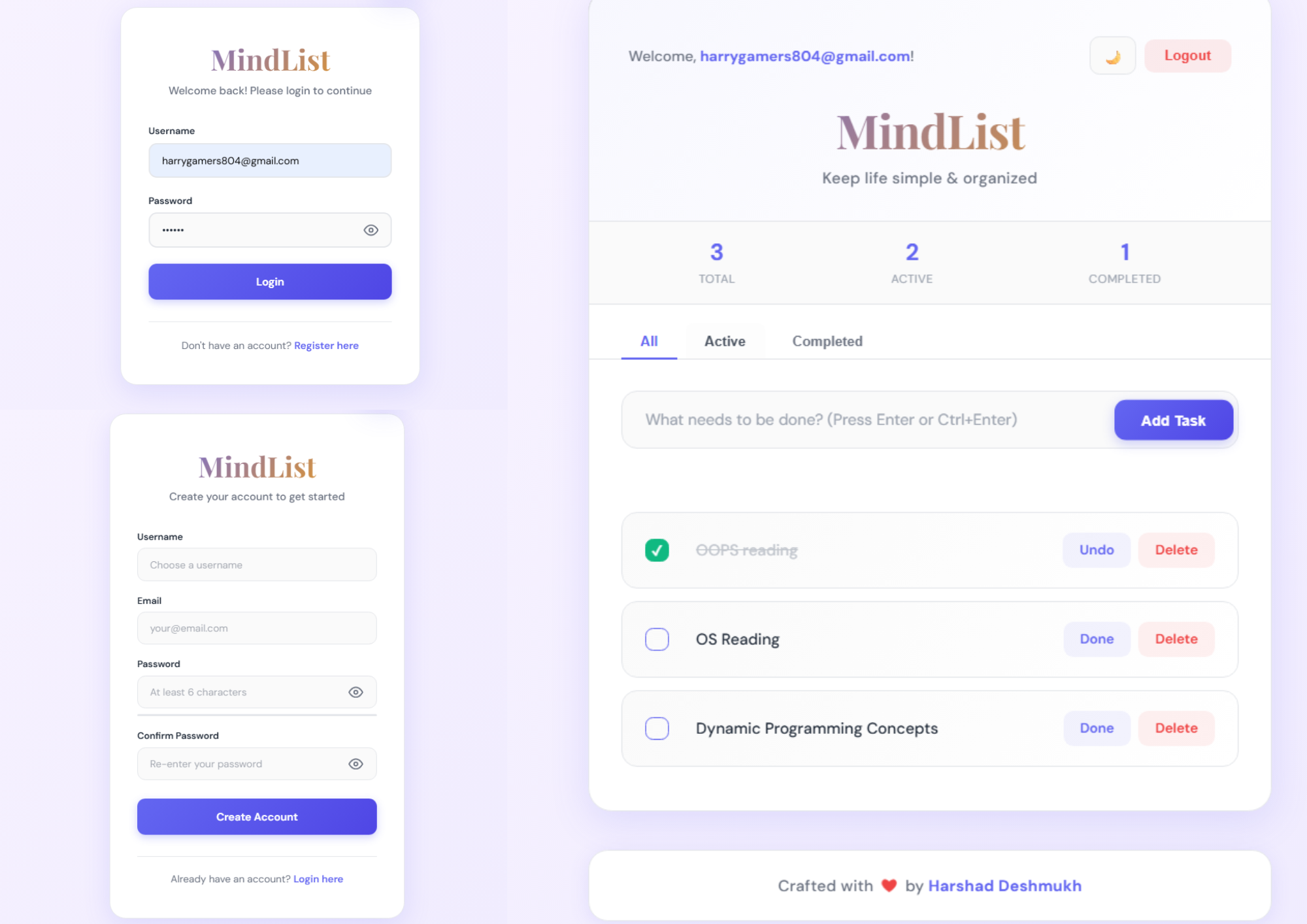MindList Backend